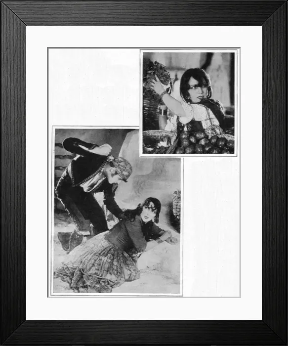 Framed Print : Raquel Meller in the film Carmen (1927) Framed Print : Raquel Meller in the film Carmen (1927)
