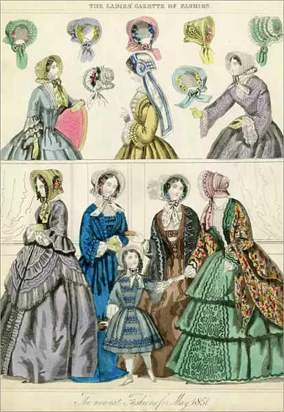 Womens fashions for May 1851