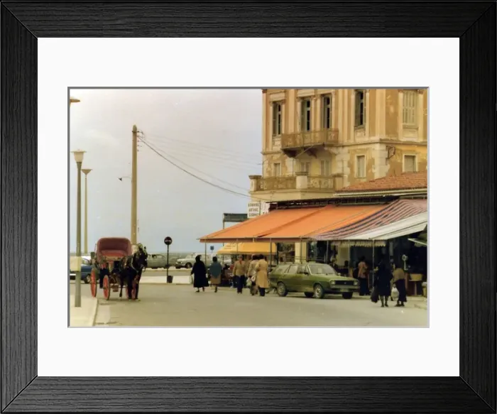Framed Print : People shopping on a street in Athens, Greece Framed Print : People shopping on a street in Athens, Greece