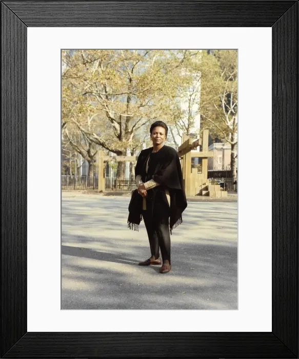 Framed Print : Lorna Holder in Central Park New York Framed Print : Lorna Holder in Central Park New York