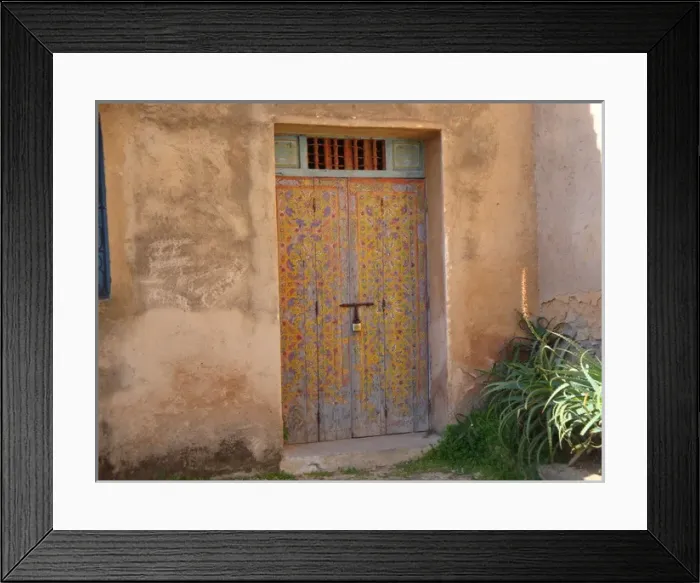 Framed Print : Painted door in Rabat Framed Print : Painted door in Rabat