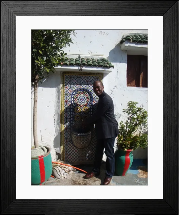Framed Print : British Caribbean man in Rabat Framed Print : British Caribbean man in Rabat