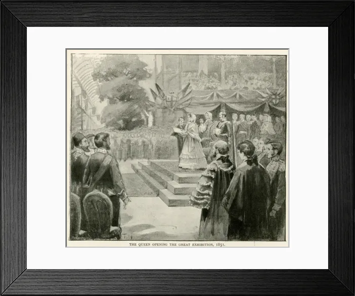 Framed Print : Queen Victoria opening the Great Exhibition Framed Print : Queen Victoria opening the Great Exhibition