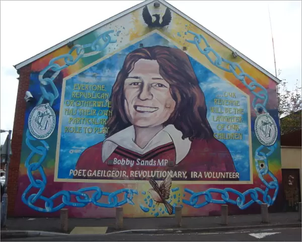 War mural of Bobby Sands MP at Belfast