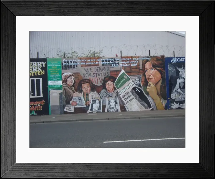 Framed Print : Wall mural of 27 October 1980 at Belfast Framed Print : Wall mural of 27 October 1980 at Belfast