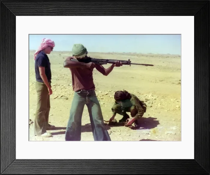 Framed Print : British Caribbean man with riffle in Oman Framed Print : British Caribbean man with riffle in Oman