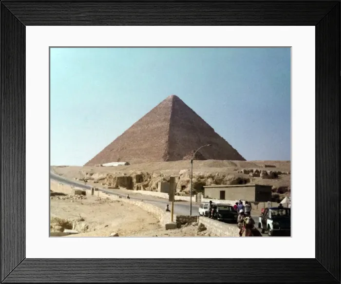 Framed Print : Great Pyramid of Giza in the distance Framed Print : Great Pyramid of Giza in the distance