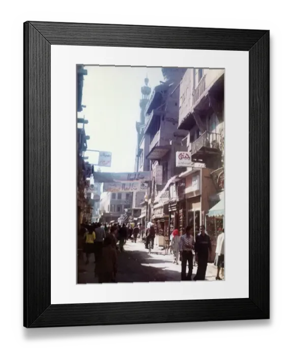 Framed Print : Busy narrow street in Cairo Egypt Framed Print : Busy narrow street in Cairo Egypt