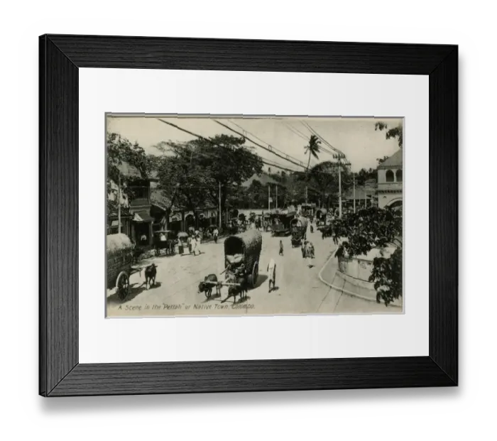 Framed Print : The Pettah or Native Town - Colombo, Sri Lanka Framed Print : The Pettah or Native Town - Colombo, Sri Lanka