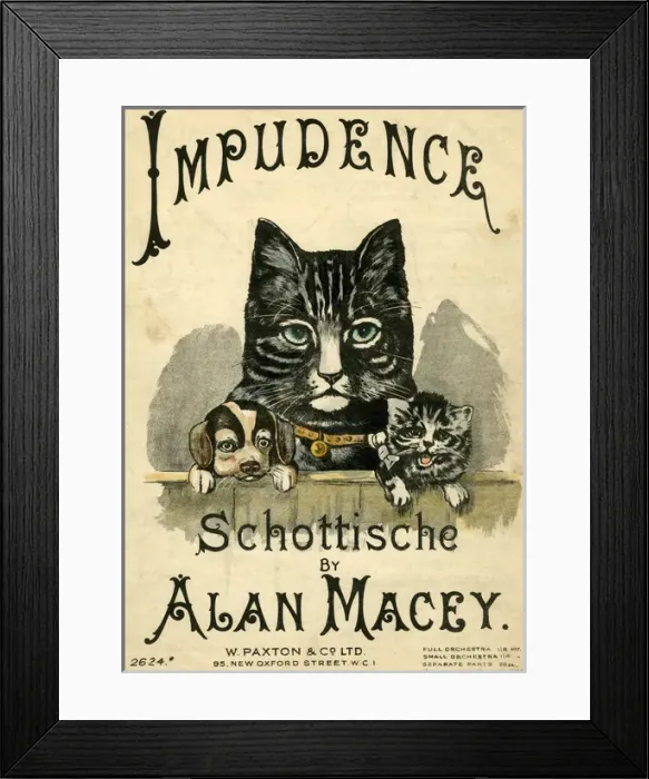 Framed Print : Music cover, Impudence Framed Print : Music cover, Impudence