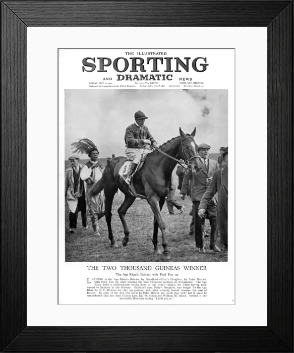 Framed Print : The Two thousand guineas winner: Bahram Framed Print : The Two thousand guineas winner: Bahram