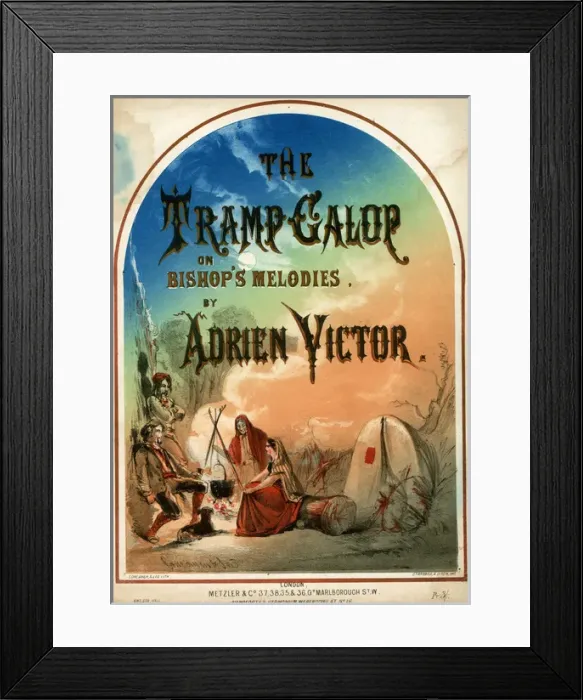 Framed Print : Music cover, The Tramp Galop Framed Print : Music cover, The Tramp Galop