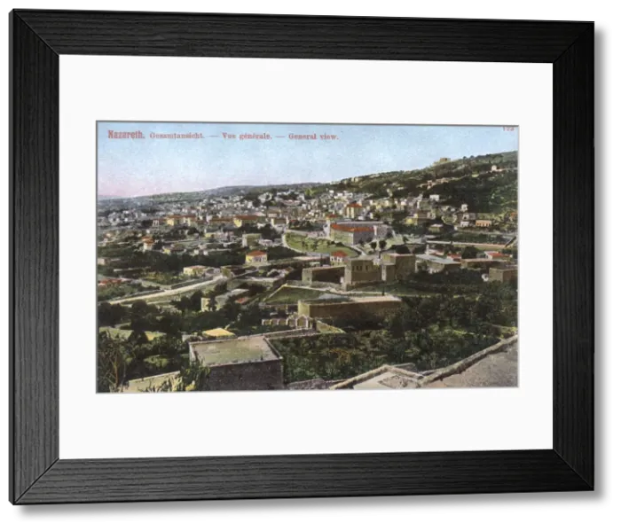 Framed Print : General view of Nazareth, Northern Israel Framed Print : General view of Nazareth, Northern Israel