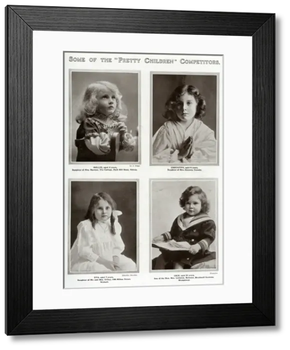 Framed Print : Edwardian childrens competition 1909 Framed Print : Edwardian childrens competition 1909