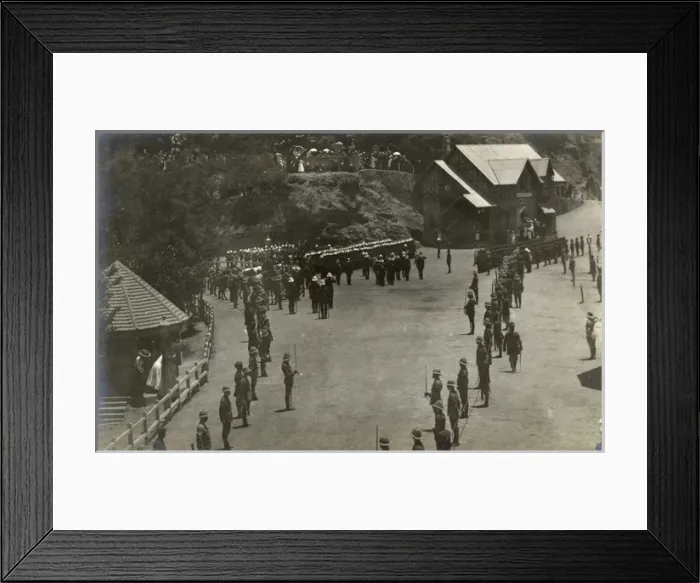 Framed Print : British troops on parade, Simla, Himachal Pradesh, India Framed Print : British troops on parade, Simla, Himachal Pradesh, India