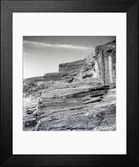 Framed Print : Cornish rock face Framed Print : Cornish rock face