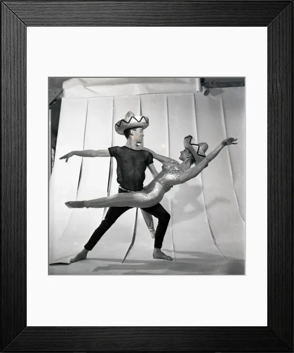 Framed Print : Dancers in sombreros