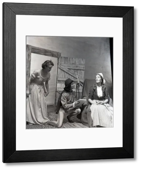 Framed Print : Actors in historical costume Framed Print : Actors in historical costume