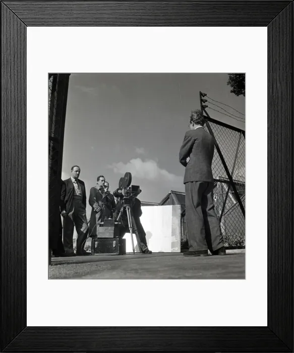 Framed Print : Film crew at work on The First of the Few Framed Print : Film crew at work on The First of the Few