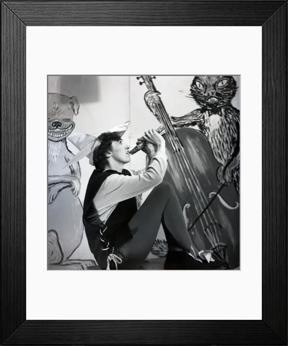 Framed Print : Musician in costume at an Arts Ball Framed Print : Musician in costume at an Arts Ball