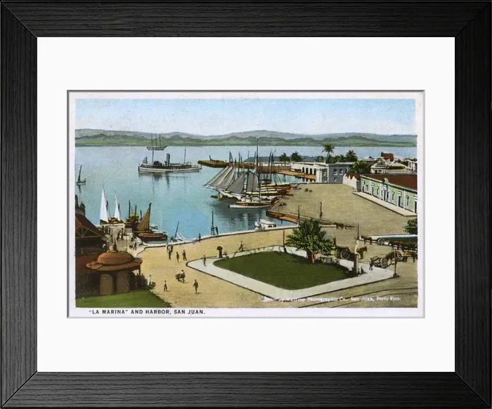 Framed Print : Marina and harbour, San Juan, Puerto Rico Framed Print : Marina and harbour, San Juan, Puerto Rico