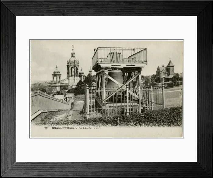 Framed Print : The Bell - Bonsecours, Seine-Maritime department, France Framed Print : The Bell - Bonsecours, Seine-Maritime department, France