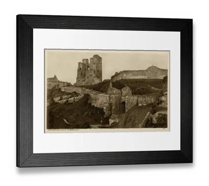 Framed Print : The Castle and Walls, Scarborough, North Yorkshire, England Framed Print : The Castle and Walls, Scarborough, North Yorkshire, England
