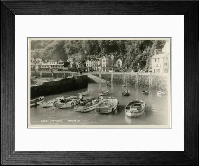 Framed Print : Lynmouth, Devon - Harbour and Port Framed Print : Lynmouth, Devon - Harbour and Port