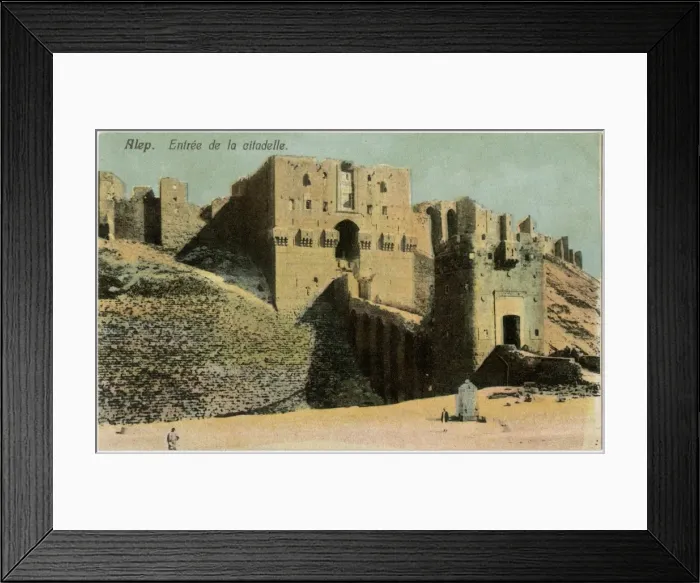 Framed Print : Entrance to the Citadel, Aleppo, Syria