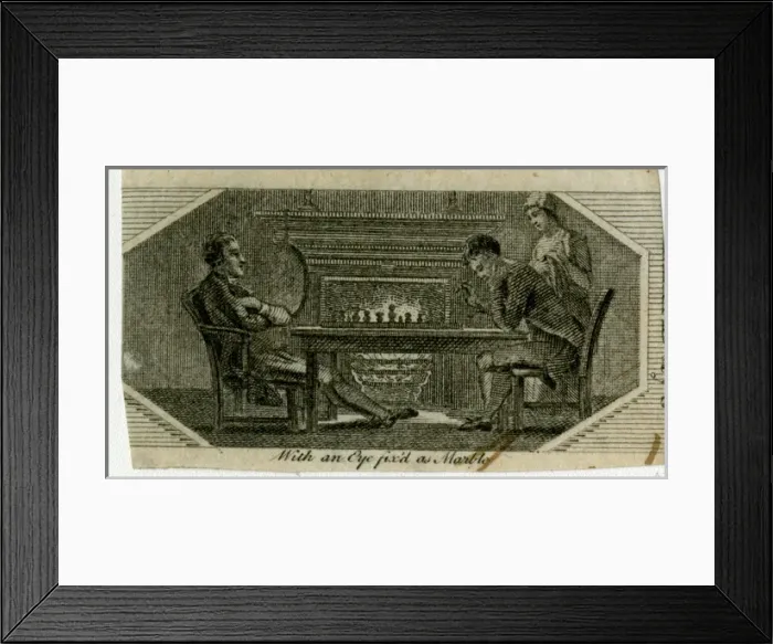 Framed Print : Two men playing chess Framed Print : Two men playing chess