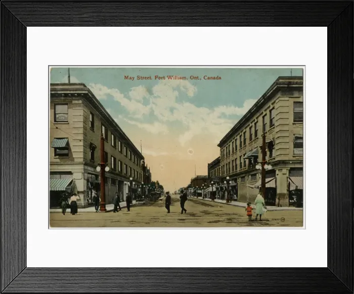 Framed Print : May Street, Fort William, Ontario, Canada Framed Print : May Street, Fort William, Ontario, Canada