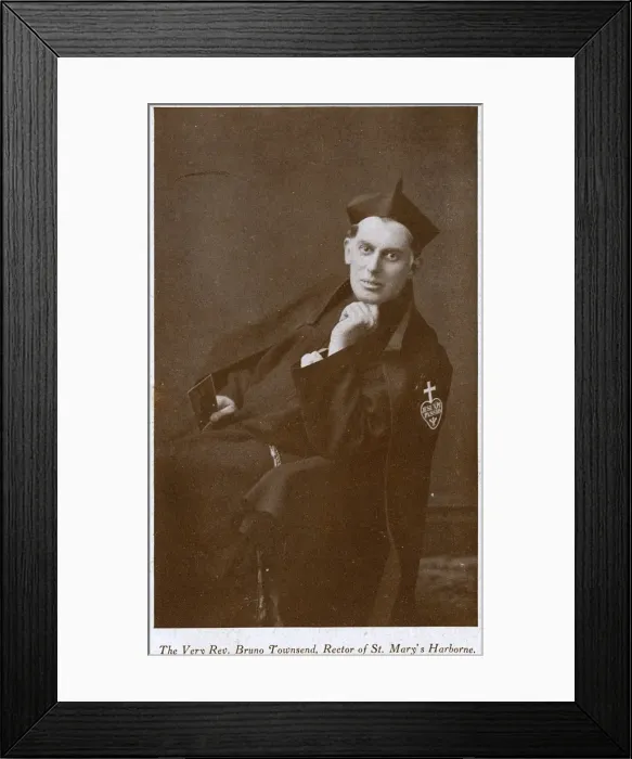 Framed Print : The Very Rev Bruno Townsend, Roman Catholic rector Framed Print : The Very Rev Bruno Townsend, Roman Catholic rector