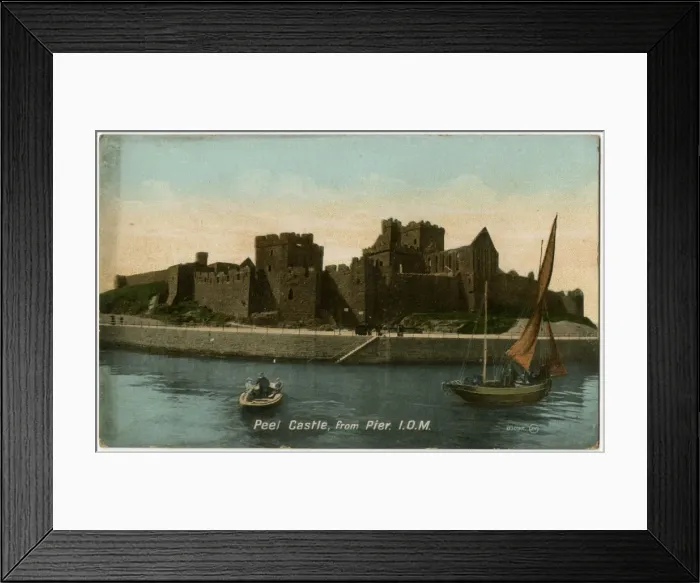Framed Print : Isle of Man - Peel Castle ruins - Cathedral of St. German Framed Print : Isle of Man - Peel Castle ruins - Cathedral of St. German