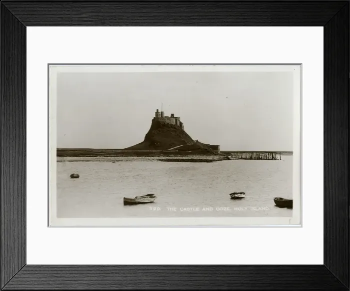 Framed Print : The Holy Island of Lindisfarne - The Castle and Ooze Framed Print : The Holy Island of Lindisfarne - The Castle and Ooze