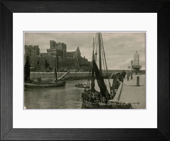 Framed Print : Isle of Man - Peel Castle ruins - Cathedral of St. German Framed Print : Isle of Man - Peel Castle ruins - Cathedral of St. German