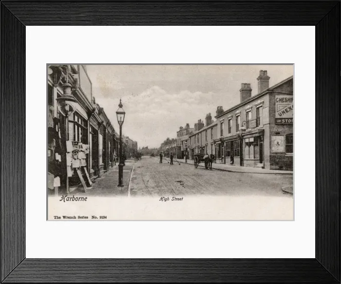 Framed Print : High Street, Harborne, Birmingham, West Midlands Framed Print : High Street, Harborne, Birmingham, West Midlands