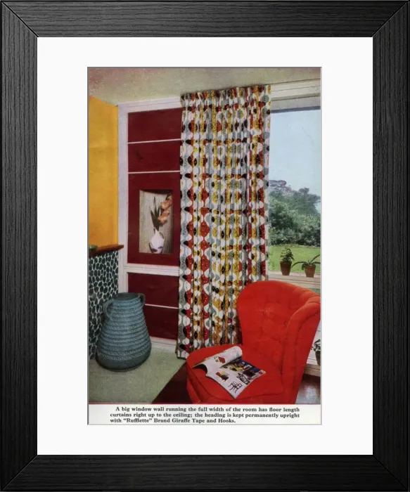 Framed Print : Illustration in The Curtain Book Framed Print : Illustration in The Curtain Book