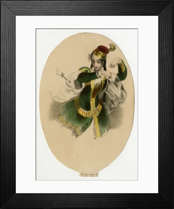 Framed Print : Greek Dancer Framed Print : Greek Dancer