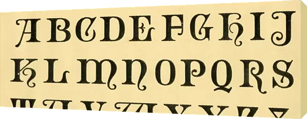 Alphabet initials, upper case A-Z
