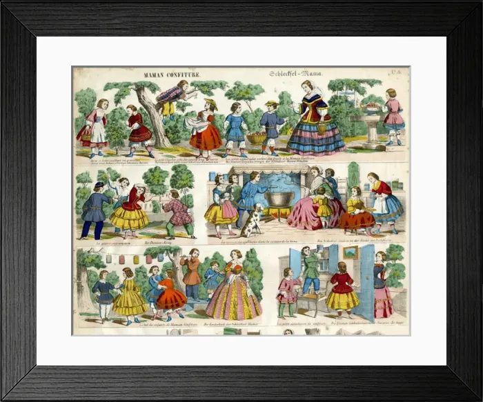 Framed Print : Mother makes jam Framed Print : Mother makes jam