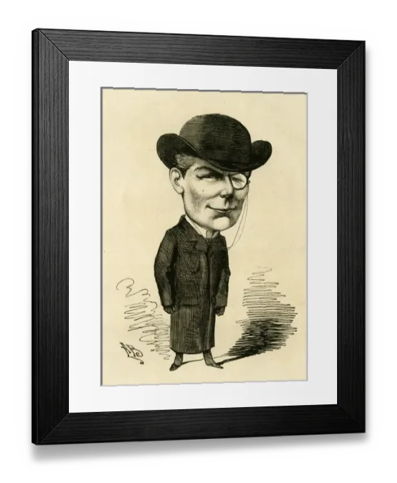Framed Print : Cartoon, F W Irish, actor Framed Print : Cartoon, F W Irish, actor