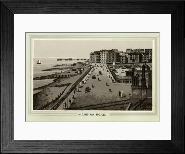 Framed Print : Madeira Road, Brighton, Sussex Framed Print : Madeira Road, Brighton, Sussex