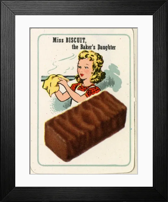 Framed Print : Cadburys Happy Families - Miss Biscuit Framed Print : Cadburys Happy Families - Miss Biscuit