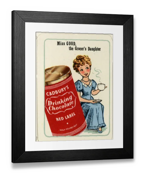 Framed Print : Cadburys Happy Families - Miss Good Framed Print : Cadburys Happy Families - Miss Good