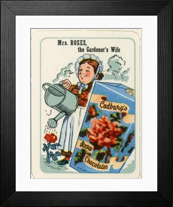 Framed Print : Cadburys Happy Families - Mrs Roses Framed Print : Cadburys Happy Families - Mrs Roses