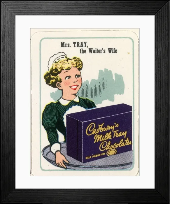 Framed Print : Cadburys Happy Families - Mrs Tray Framed Print : Cadburys Happy Families - Mrs Tray