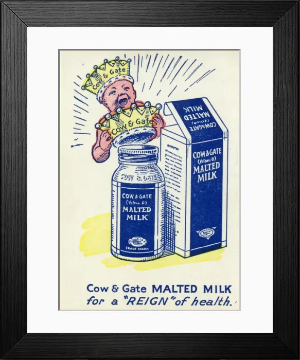 Framed Print : Cow & Gate Snap - Malted Milk Framed Print : Cow & Gate Snap - Malted Milk