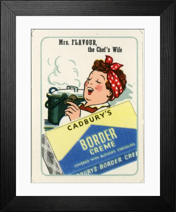 Framed Print : Cadburys Happy Families - Mrs Flavour Framed Print : Cadburys Happy Families - Mrs Flavour