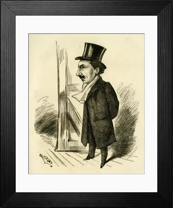 Framed Print : Cartoon, Paul Valentine Framed Print : Cartoon, Paul Valentine