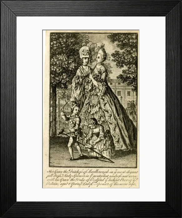 Framed Print : Duchess of Marlborough and Lady Spencer Framed Print : Duchess of Marlborough and Lady Spencer